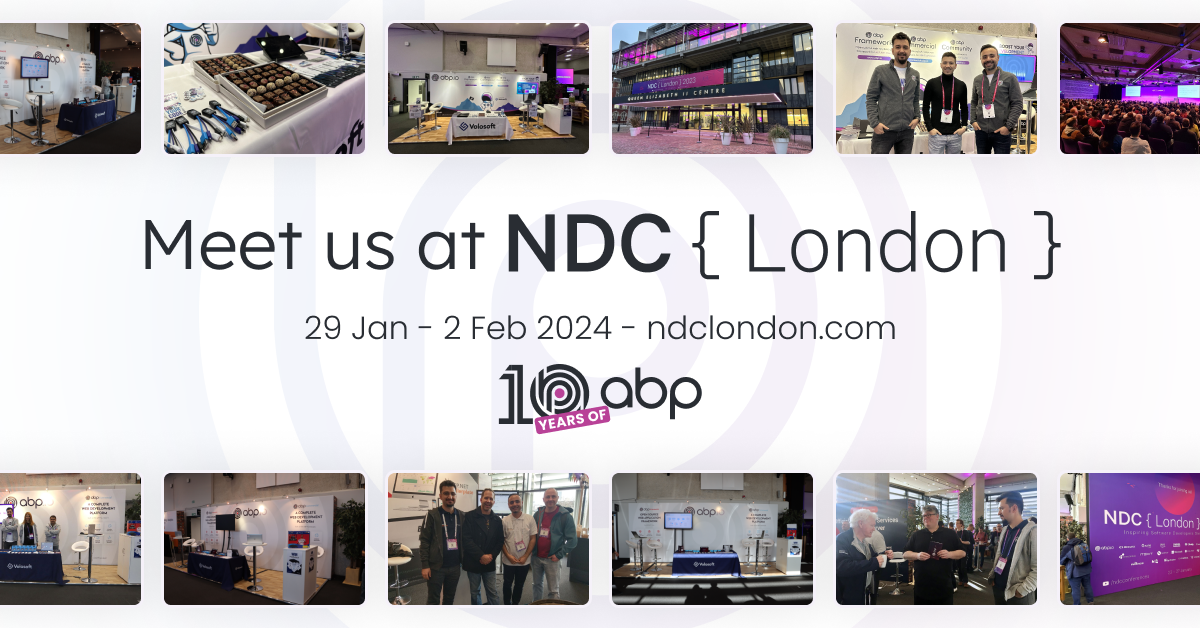 Meet ABP.IO At NDC London 2024 cover image