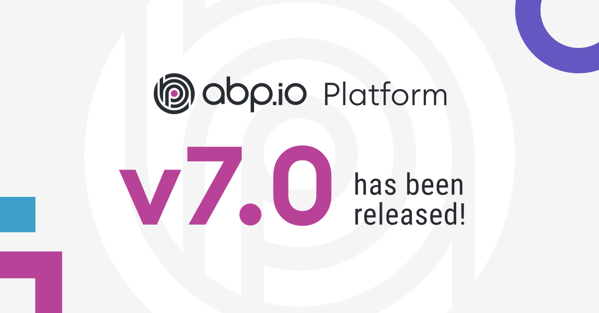 ABP.IO Platform 7.0 RC Has Been Published cover image