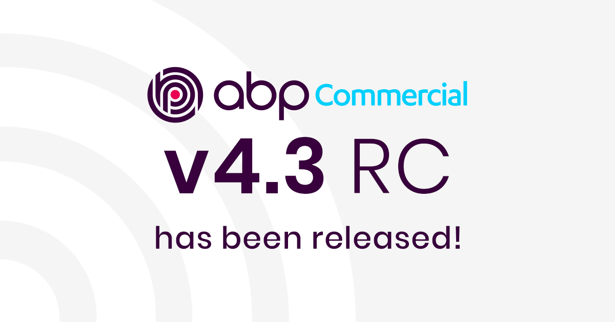 ABP Commercial 4.3 RC Has Been Published cover image