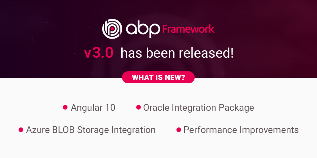 ABP Framework v3.0 Has Been Released cover image